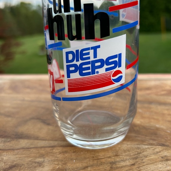 Vintage Diet Pepsi You Got The Right One Baby Uh Huh Glass Cup Set of 2 - Picture 5 of 11